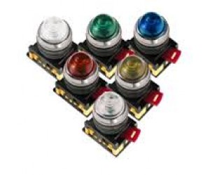 Лампа AL-22 сигнальная d22мм зеленый неон/240В цилиндр