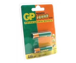 Аккумулятор GP R03/100ААAHС NiMH 1000 mAh ВС-2PET-G (13120)