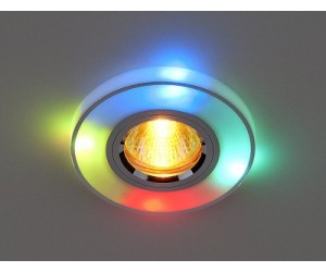 Светильник точечный EL 2070/2 серебро мультиподсветка (42272)