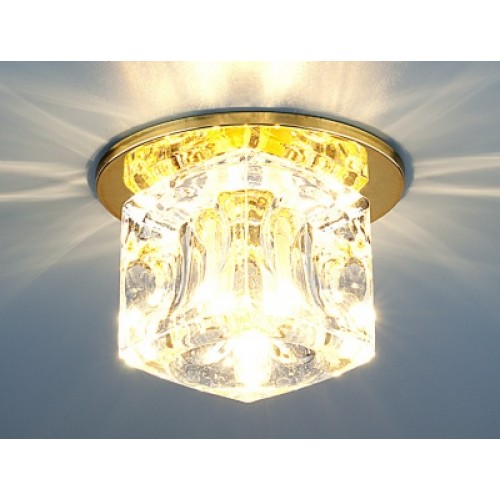 Светильник точечный EL 499 G9 золото/прозрачный (42287)