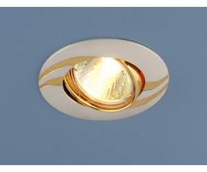 Светильник точечный EL 8012А MR16 поворотный перламутр. сереб/золото