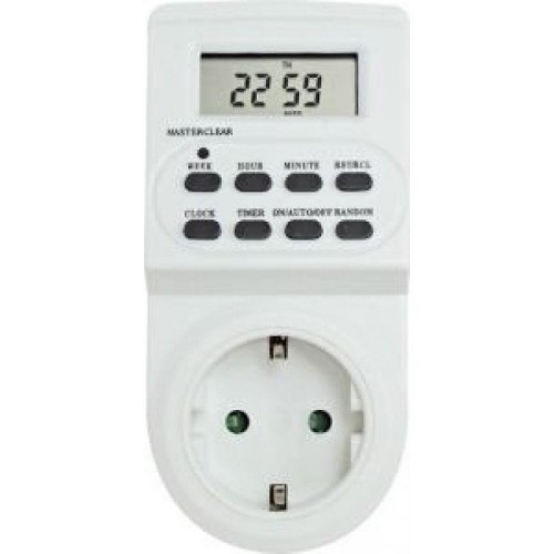 Розетка с таймером Feron ТМ22 недельная