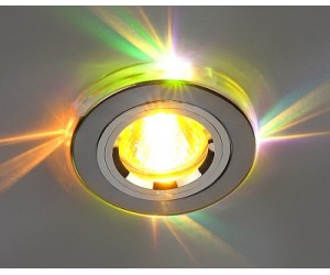 Светильник точечный EL 2060/2 хром/мультиподсветка(SL/7-LED) SC(42269)