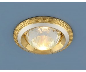 Светильник точечный EL 867A TR+50 CRY перл.сер/золото  (PS/G)(54704)