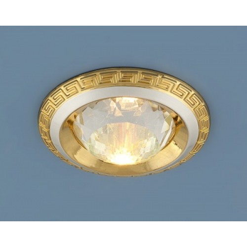 Светильник точечный EL 867A TR+50 CRY перл.сер/золото (PS/G)(54704) Светильник точечный EL 867A TR+50 CRY перл.сер/золото (PS/G)(54704)