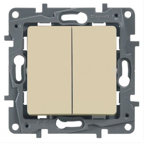 ЭТИКА Выкл. 2-клав. слон.кость(LEGRAND) (672302) ЭТИКА Выкл. 2-клав. слон.кость(LEGRAND) (672302)