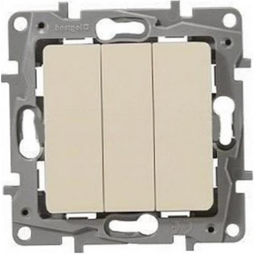 ЭТИКА Выкл. 3-клав. слон.кость(LEGRAND) (672313)