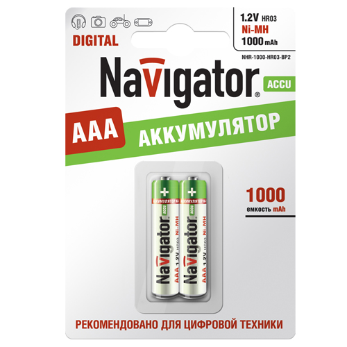 Аккумулятор Navigator 94462 NHR-1000-HR03-BR2