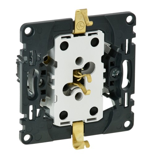 753027 Розетка 2-м безвинт. зажимы с/з 753027 Розетка 2-м безвинт. зажимы с/з