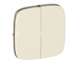 755026 Лицевая панель для выключ. 2-кл. слон.кость ALLURE