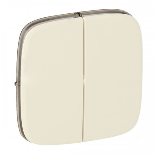 755026 Лицевая панель для выключ. 2-кл. слон.кость ALLURE