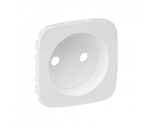 754975 Лицевая панель 1м розетки бел. б/з ALLURE