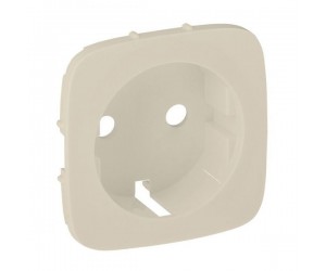 755206 Лицевая панель 1м розетки слон.кость с/з ALLURE