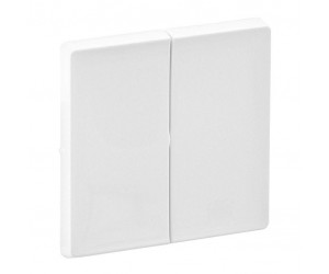 755020 Лицевая панель для выключ. 2-кл. бел. LIFE