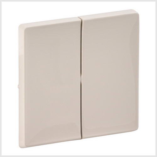 755021 Лицевая панель для выключ. 2-кл. слон.кость LIFE