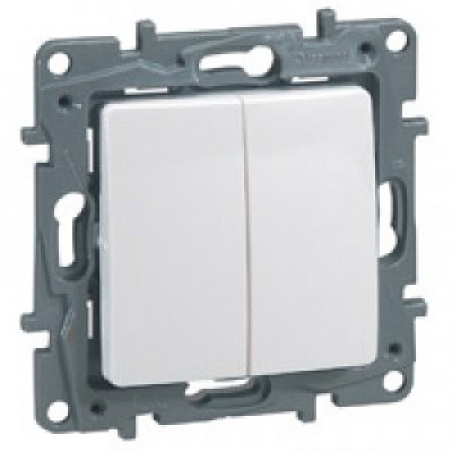 ЭТИКА Перекл. 2-клав. бел. LEGRAND 672212 (62293)