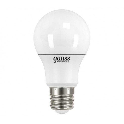 Лампа светодиодная LED А60 7W E27 3000К Gauss Elem.