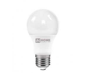 Лампа светодиодная A60 10Вт Е27 3000К 900Лм 230В IN HOME