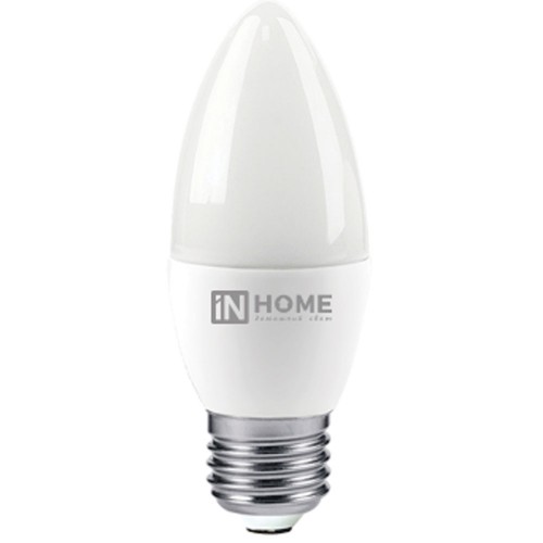 Лампа светодиодная свеча 8Вт Е27  4000K  IN HOME