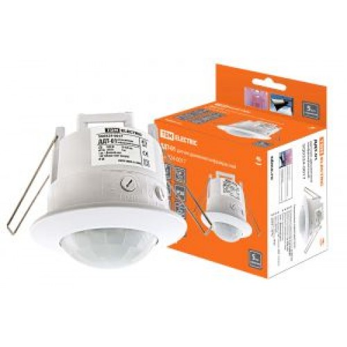 Датчик движения ДДТ-01 1200Вт, 10-420 сек., 6 метров, IP20 ТДМ Датчик движения ДДТ-01 1200Вт, 10-420 сек., 6 метров, IP20 ТДМ