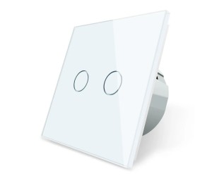 Выкл. тач белый 2 кл.