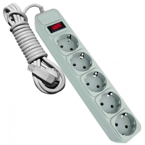 Сетевой фильтр ProfiTec Ultra 5вх.- 1,8м с/з выкл. сер. 16А