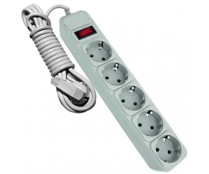 Сетевой фильтр ProfiTec Ultra 5вх.- 5м с/з выкл. сер. 16А