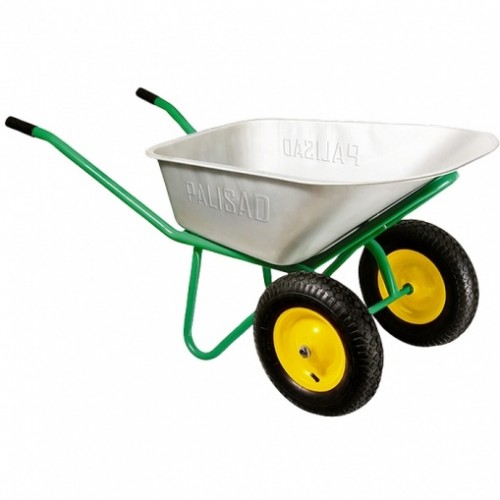 Тачка садово-строительная, 2-х колесная, усиленная, 320 кг., 100 л. Palisad Тачка садово-строительная, 2-х колесная, усиленная, 320 кг., 100 л. Palisad