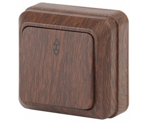 Переключатель 10АХ-250В о/у венге Intro Quadro Эра (2-103-10)