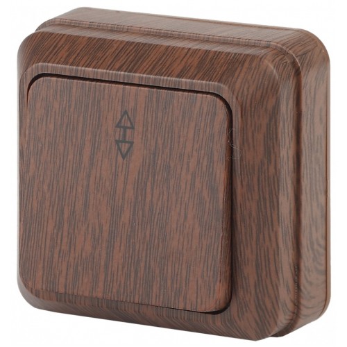 Переключатель 10АХ-250В о/у венге Intro Quadro Эра (2-103-10)