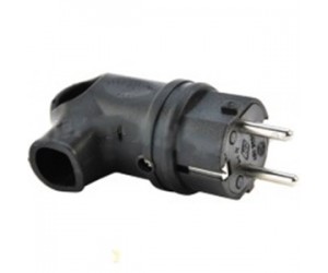 Вилка угловая каучук с ушком 2Р+Е 16А 250В IP44 TANGO